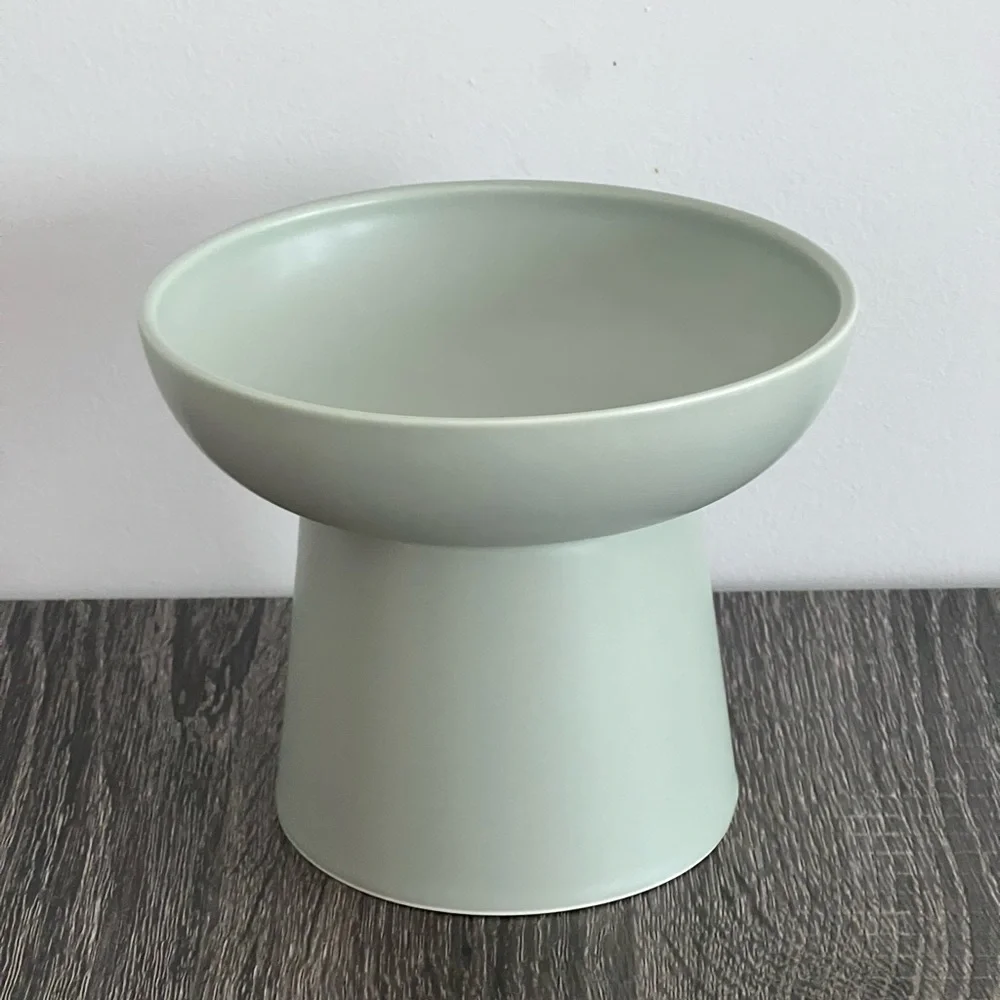 Elevated Ceramic Pet Bowl, Food Grade Microwave and Dishwasher Safe Cat Dog Bowl